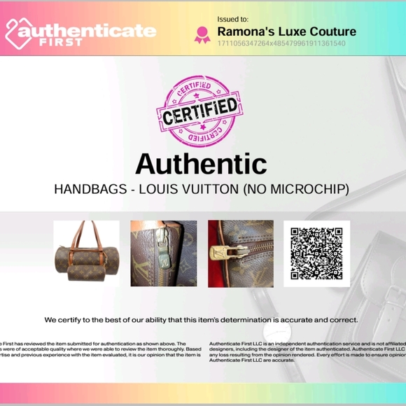 Louis Vuitton PAPILLON 30 Handbag Pouch Monogrammed Canvas - Picture 3 of 17